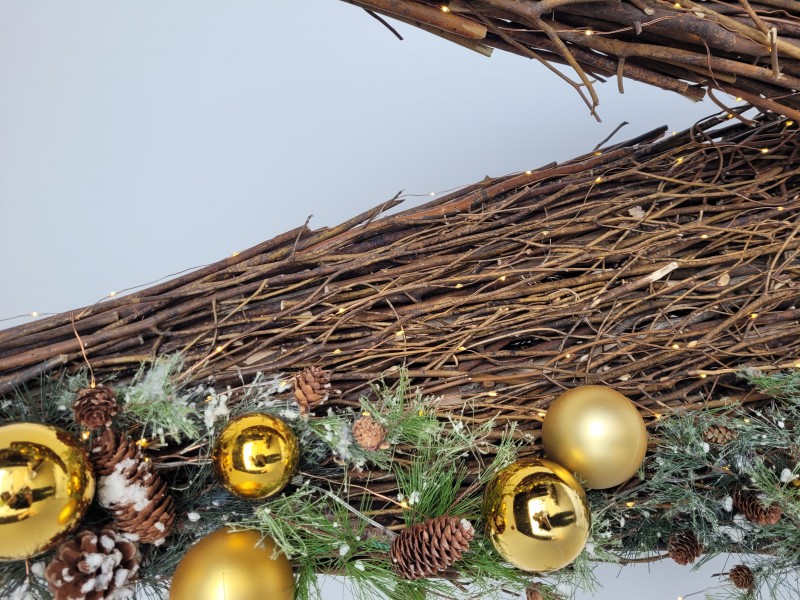 Weihnachtsdeko "Castillo gold"