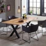 Armlehn-Stuhl, 2 er Set, aus Samt von Tom Tailor, Gestell schwarzer Stahl, 56 x 61 x 82 cm, Sitz gepolstert in basalt