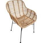 Armlehnstuhl aus Rattan, 2er-Set
