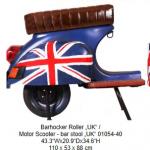Barhocker Roller „UK“, 110 x 53 x 88 cm