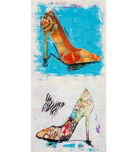 Bild "2 Pumps mit Schmetterling"