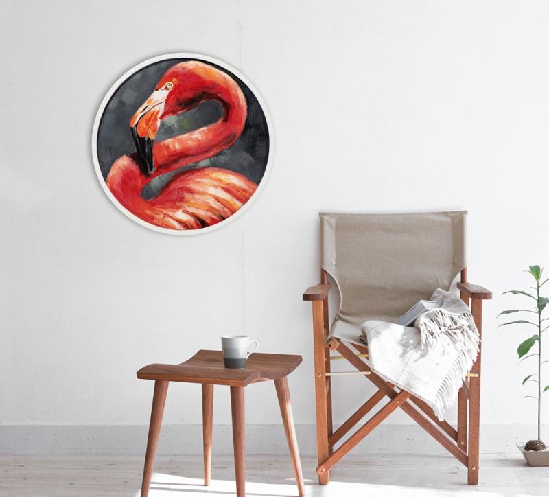 Einsamer Flamingo
