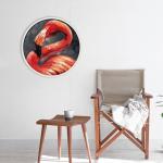 Einsamer Flamingo