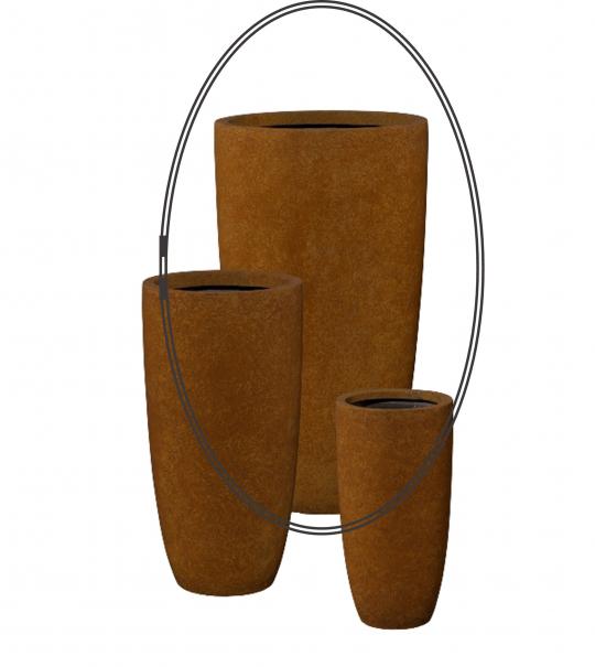 Fibreclay Vase - groß