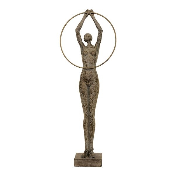 Frauenskulptur Hilda mit Ring, klein