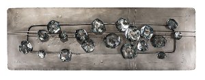 Metall Objekt "Abstrakte Metallblumen"