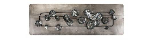 Metall Objekt "Abstrakte Metallblumen"