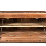 Schuhschrank, lackiertes Altholz, bunt, 85 x 40 x 45 cm