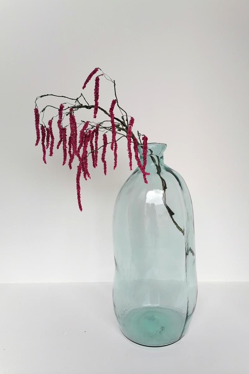 Vase Verre  inkl. 2x Amarath Zweig