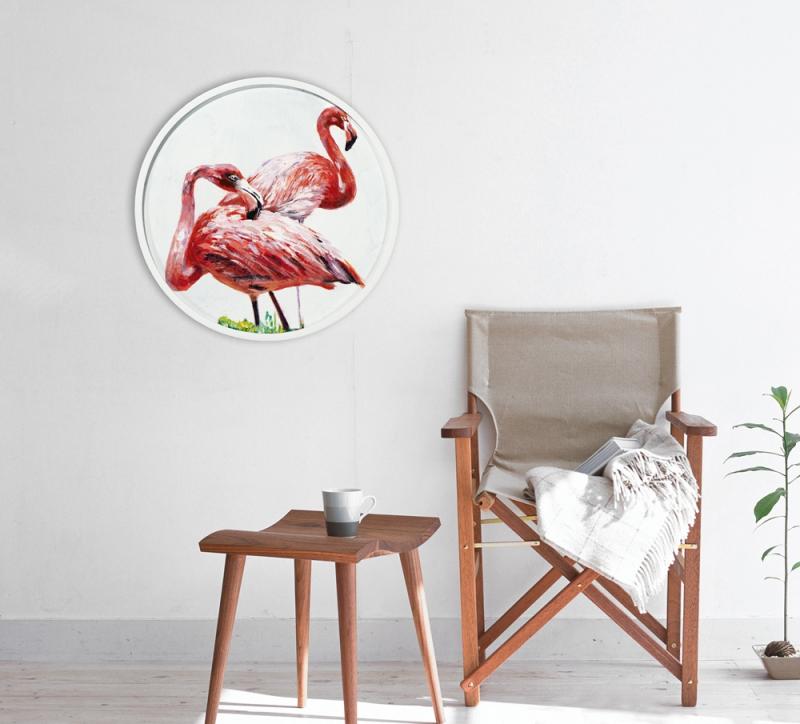 Verliebte Flamingos