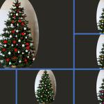 Weihnachtsbaum geschmückt - Slim