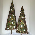 Weihnachtsdeko "Castillo rot/silber"
